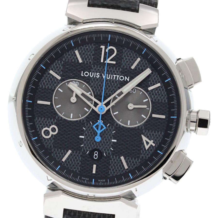 ルイ・ヴィトン LOUIS VUITTON QA094 タンブール ダミエ グラフィット クロノグラフ クォーツ メンズ 箱・保証書付き_850253 LOUIS VUITTON（ルイ・ヴィトン） LOUIS VUITTON QA094 タンブール