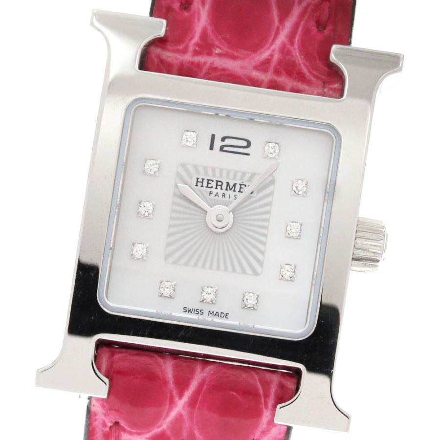 HERMES（エルメス） HERMES HH1.110 Hウォッチ ミニ 11Pダイヤ