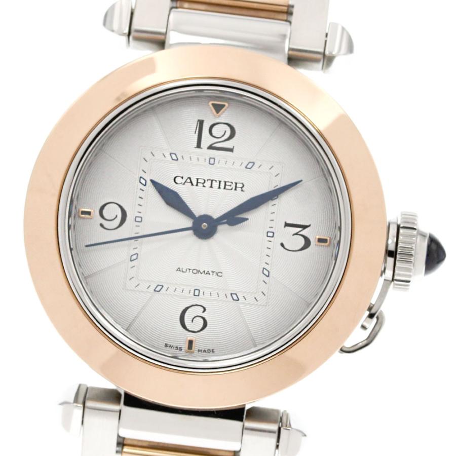 カルティエ CARTIER W2PA0008 パシャ ドゥ カルティエ 35MM SS/PG 自動巻き ボーイズ 美品 箱付き_860840 Cartier（カルティエ） CARTIER W2PA0008 パシャ ドゥ 35MM SS/PG 自動