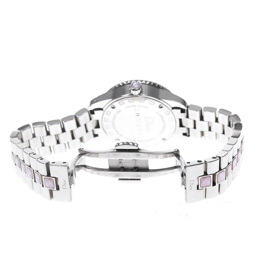 クリスチャンディオール Christian Dior CD112111 クリスタル ダイヤ クォーツ レディース 良品 _860900【ev15】 クリスチャンディオール Christian Dior CD112111 クリスタル ダイヤ