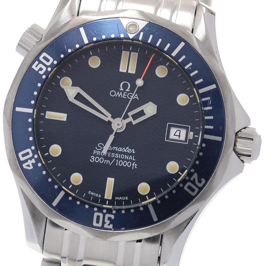 訳あり オメガ OMEGA 2561.80 シーマスター300 プロフェッショナル デイト クォーツ ボーイズ _862165【ev10】 OMEGA（オメガ） 訳あり OMEGA 2561.80 シーマスター300