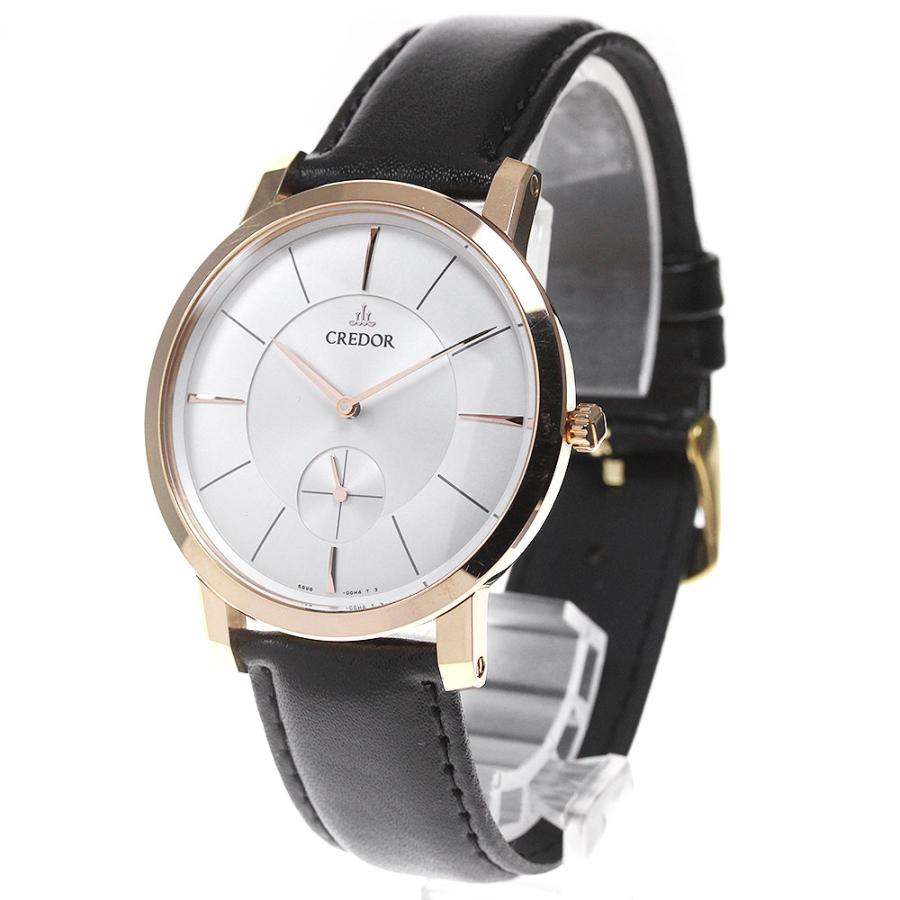 セイコー SEIKO クレドール ノード 6898-00D0 GBBE980 時計 メンズ ブランド スモールセコンド 手巻き 18KT PG レザー 裏スケ 磨き済み 【中古】 SEIKO（セイコー） SEIKO GBBE980/6898-00D0 クレドール ノード K18PG