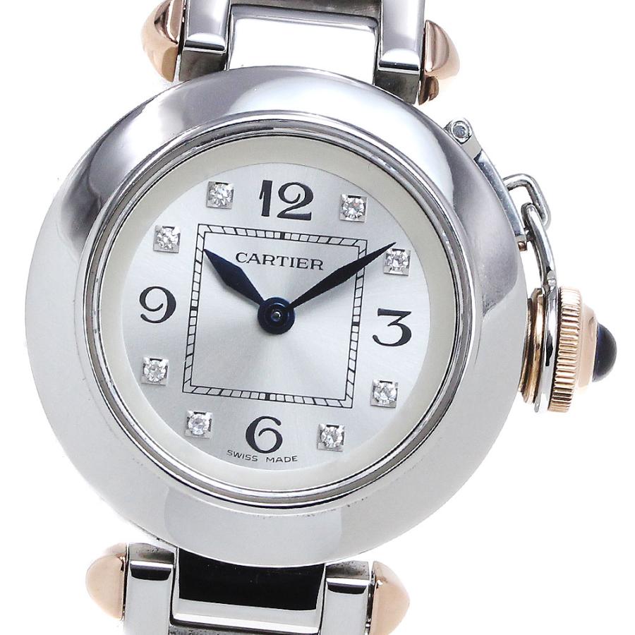 カルティエ CARTIER WJ124020 ミスパシャ 8Pダイヤ クォーツ レディース 良品 _862616 Cartier（カルティエ） CARTIER WJ124020 ミスパシャ 8Pダイヤ