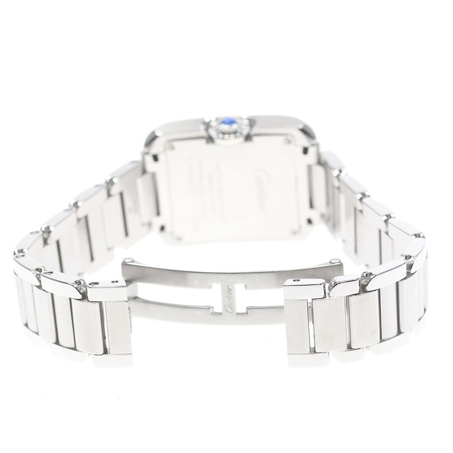 カルティエ CARTIER タンクアングレース W4TA0003 11Pダイヤ クォーツ 腕時計 SS シルバー 楽天市場】カルティエ CARTIER W4TA0003 タンクアングレーズ 11Pダイヤ