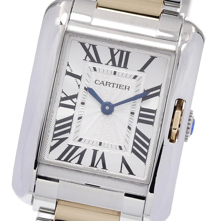 カルティエ CARTIER W5310046 タンクアングレーズSM クォーツ レディース _862637 Cartier（カルティエ） CARTIER W5310046 タンクアングレーズSM