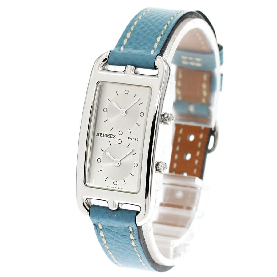 HERMES ヴィンテージ エルメス ケープコッド デュアルタイム CC3.210 SS クォーツ 中古 レディース 2000年代(シルバー): VINTAGE - チックタックオンラインストア