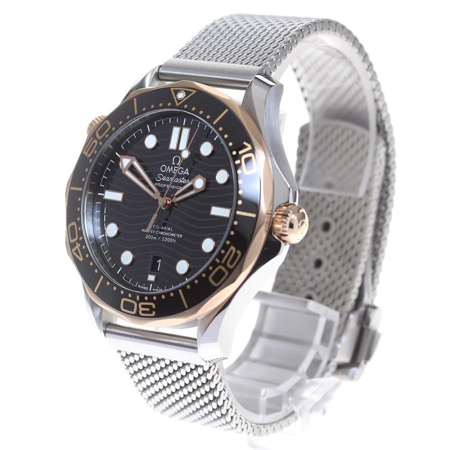 ☆美品★箱・保証書付き【OMEGA】オメガ シーマスター300 コーアクシャル K18PGベゼル 210.22.42.20.01.002 自動巻き メンズ_708238 OMEGA（オメガ） OMEGA 210.22.42.20.01.002 シーマスター ダイバー