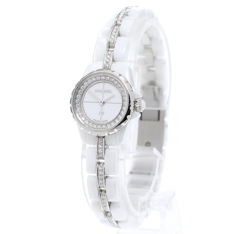 シャネル CHANEL H5238 J12 XS 白セラミック ブレスダイヤ クォーツ レディース 良品 _866177 CHANEL（シャネル） CHANEL H5238 J12 XS 白セラミック ブレスダイヤ