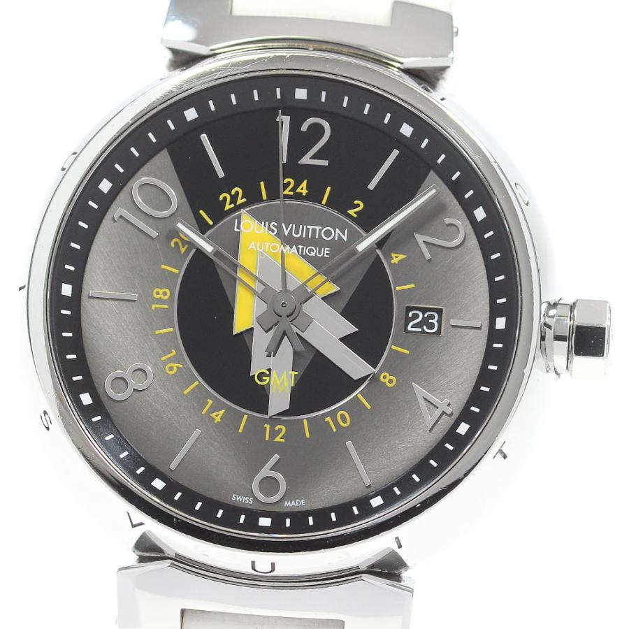 ルイ・ヴィトン LOUIS VUITTON Q1D31 タンブール GMT デイト 自動巻き メンズ _866487 LOUIS VUITTON（ルイ・ヴィトン） LOUIS VUITTON Q1D31 タンブール GMT