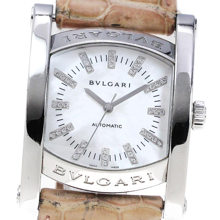 ブルガリ アショーマ AA44S メンズ 自動巻き式 腕時計 箱付き BVLGARI（ブルガリ） BVLGARI AA44S アショーマ デイト ダイヤ