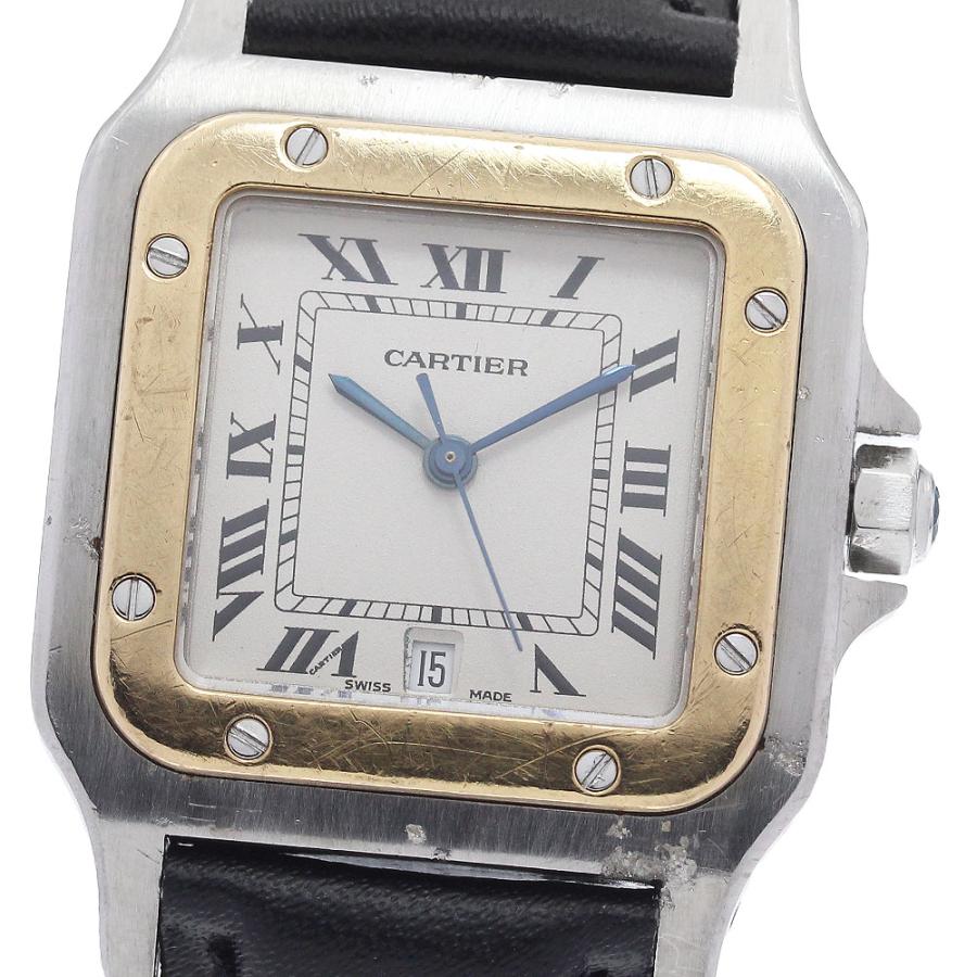 カルティエ CARTIER W200114B サントスガルベ LM YGベゼル クォーツ メンズ _866942 Cartier（カルティエ） CARTIER W200114B サントスガルベ LM YGベゼル