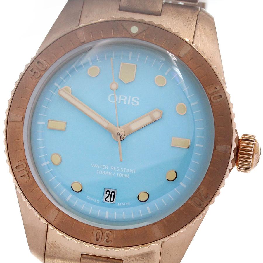 オリス ORIS 01 733 7771 3155 ダイバーズ65 コットンキャンディ デイト 自動巻き メンズ 美品 箱・保証書付き_937508 ORIS（オリス） ORIS 01 733 7771 3155 ダイバーズ65 コットン