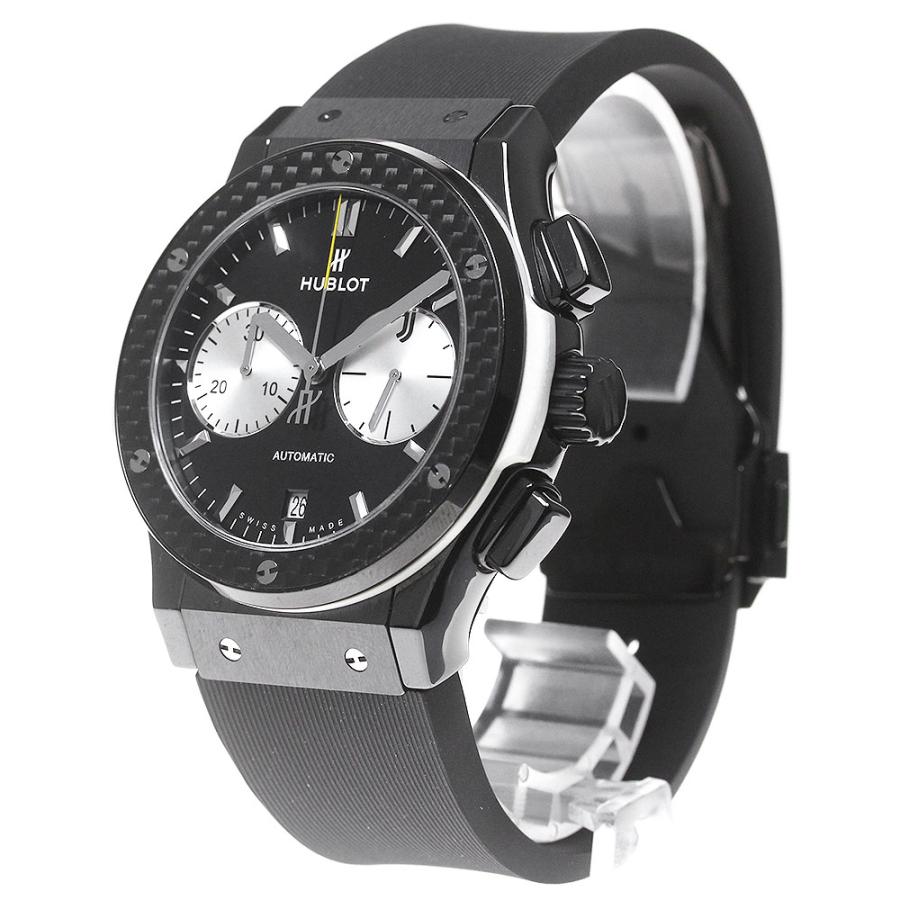 ウブロ HUBLOT 521.CQ.1420.LR.JUV18 クラシック フュージョン クロノグラフ ユベントス リミテッド 自動巻 メンズ 美品 保証書付き_867241 HUBLOT（ウブロ） HUBLOT 521.CQ.1420.LR.JUV18 クラシック