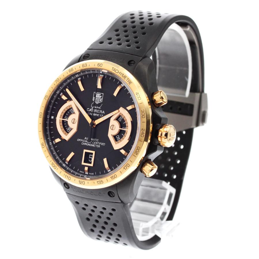 訳あり タグホイヤー TAG HEUER CAV518E グランドカレラ RS2 PGベゼル 自動巻き メンズ _868022 TAG HEUER（タグ・ホイヤー） 訳あり TAG HEUER CAV518E グランド