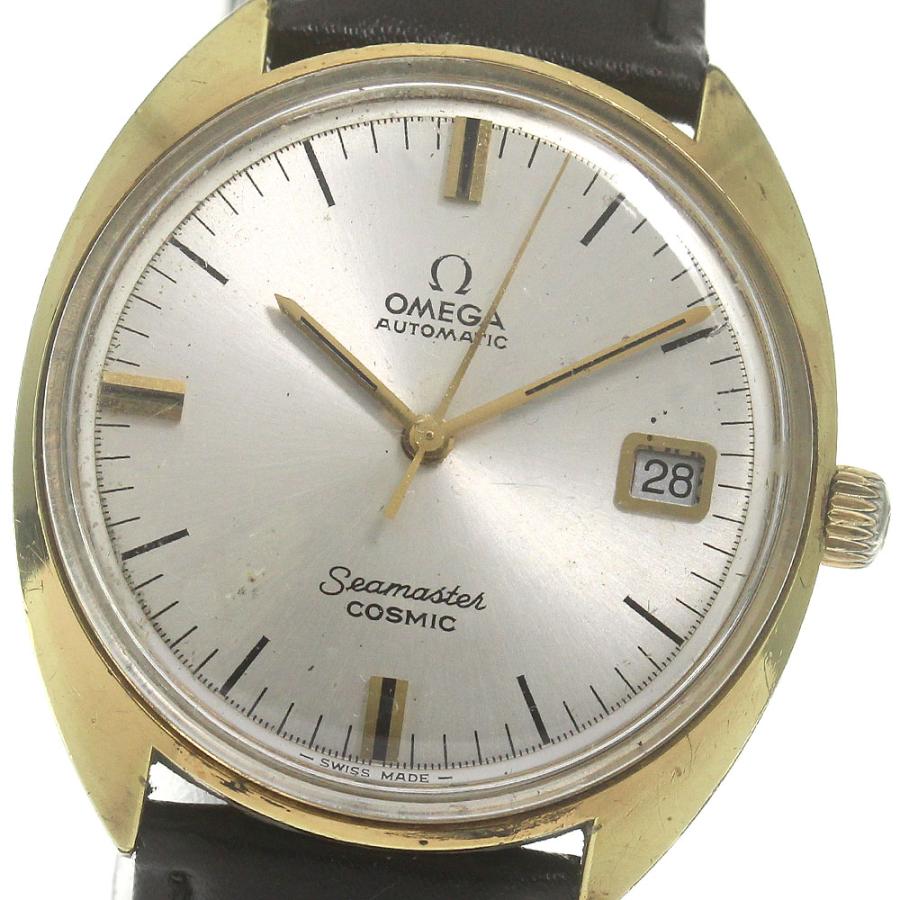 OMEGA 訳あり オメガ シーマスター コスミック デイト 自動巻き メンズ