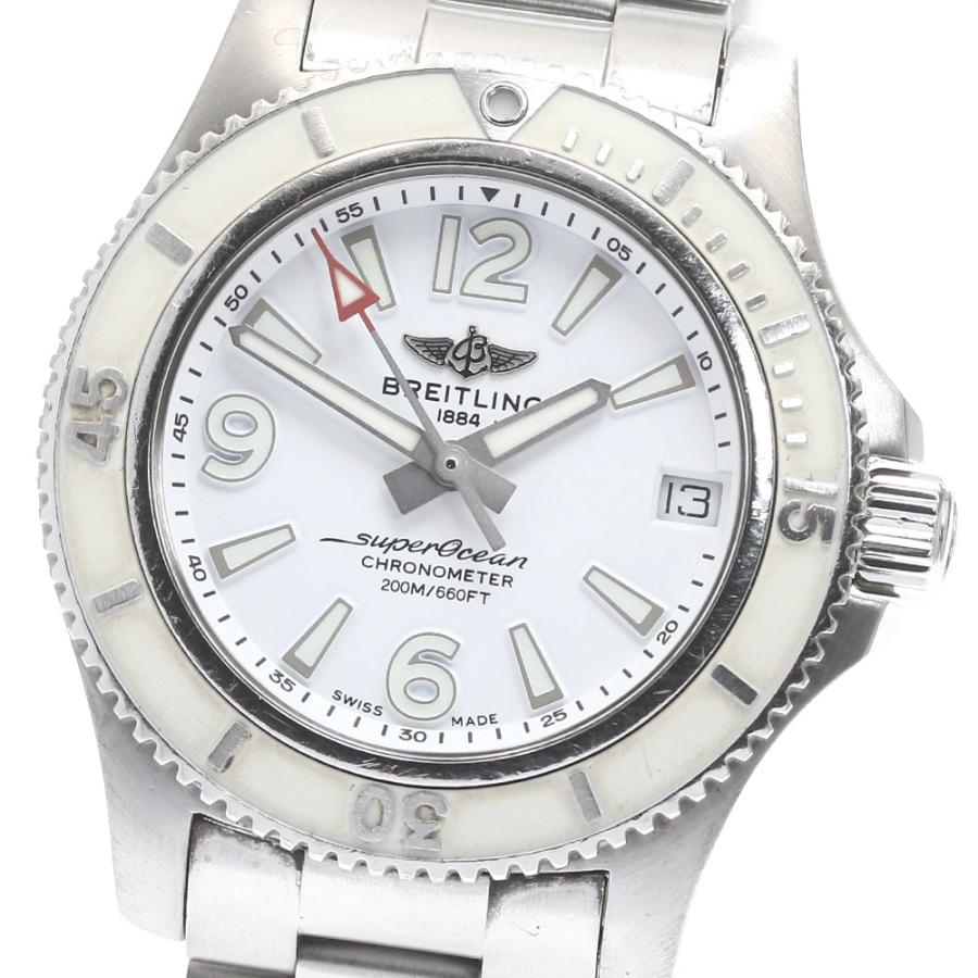 ブライトリング BREITLING A17316 スーパーオーシャン Ⅱ オートマチック 36 デイト 自動巻き ボーイズ 保証書付き_869113 ブライトリング（BREITLING） BREITLING A17316 スーパーオーシャン II