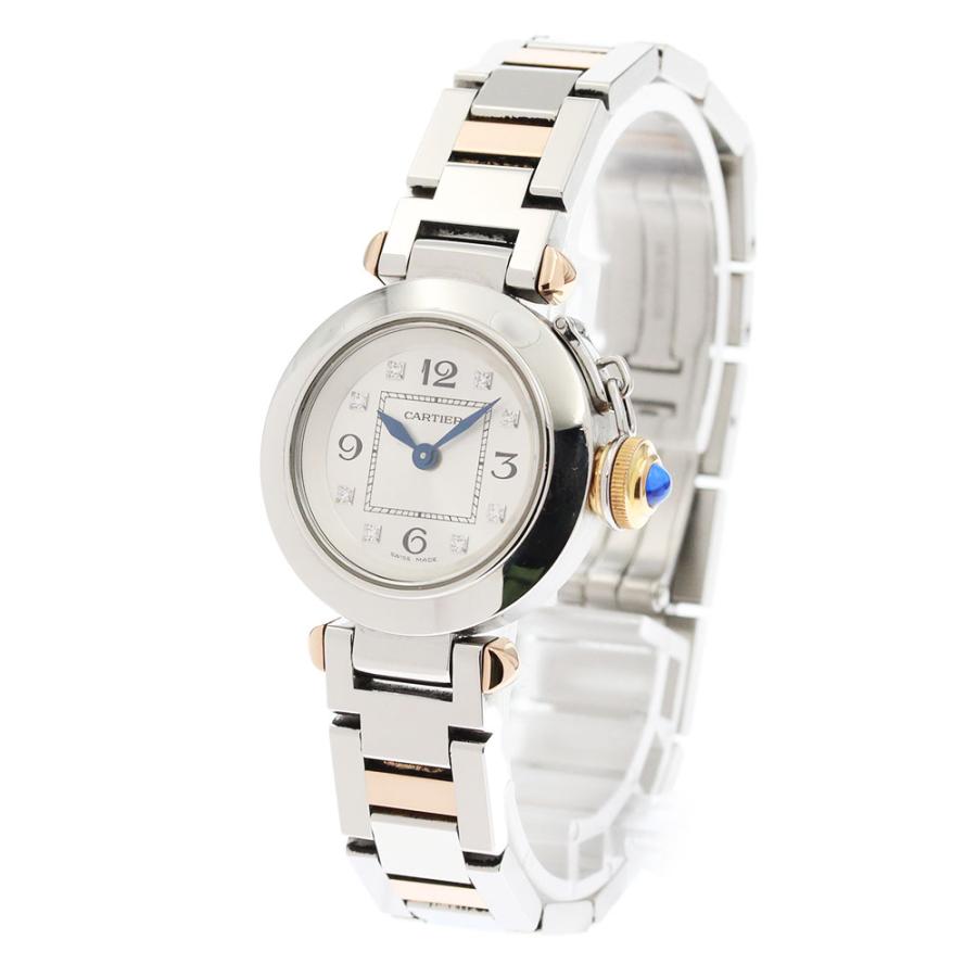 カルティエ CARTIER WJ124020 ミスパシャ 8Pダイヤ クォーツ レディース 良品 _869306 Cartier - カルティエ CARTIER WJ124020 ミスパシャ 8Pダイヤ クォーツ