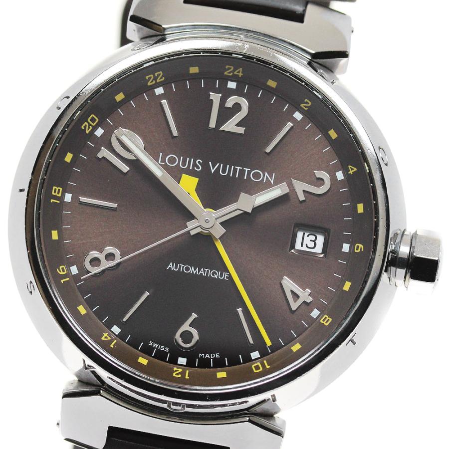 ベルト訳あり ルイ・ヴィトン LOUIS VUITTON Q1131 タンブール GMT デイト 自動巻き メンズ _869541 LOUIS VUITTON（ルイ・ヴィトン） ベルト訳あり LOUIS VUITTON Q1131