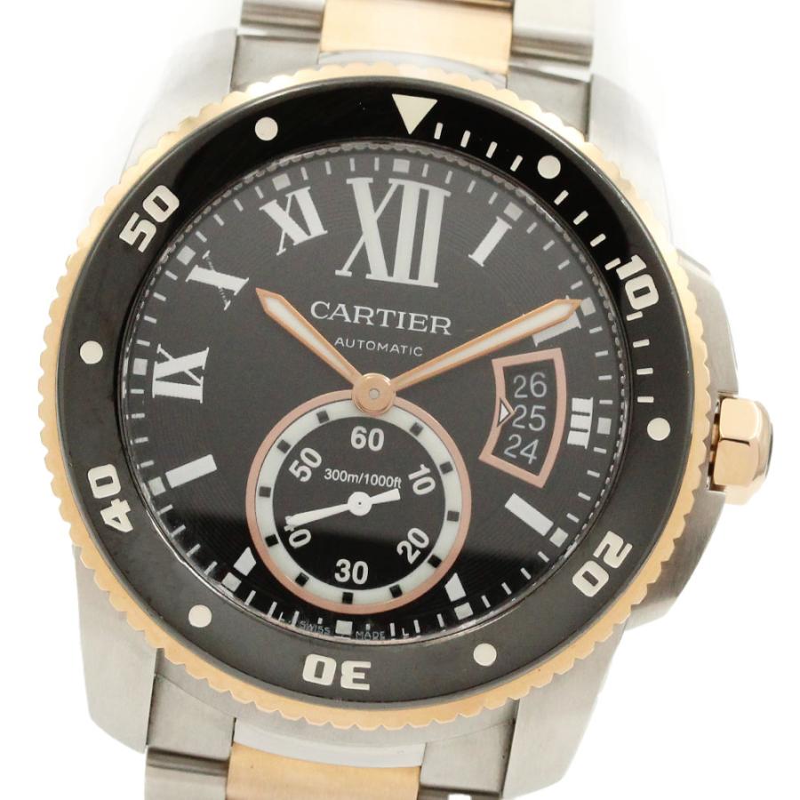 CARTIER/W7100054/カリブルドゥカルティエ ダイバー K18PG Cartier（カルティエ） CARTIER W7100054 カリブルドゥカルティエ