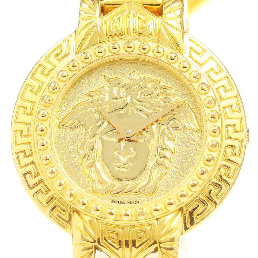 稼働品 Versace 時計 7008002 VERSACE ヴェルサーチ 7008002 メデューサ コインウォッチ