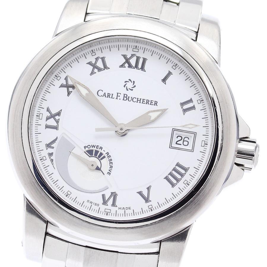 カール F.ブヘラ CARL F.BUCHERER 00.10616.08.21.21 パトラビ パワーリザーブ デイト 自動巻き メンズ 美品 _871544 カール F. ブヘラ（CARL F. BUCHERER） カール F.ブヘラ CARL F