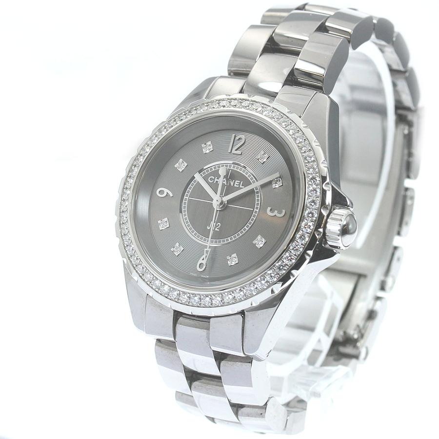 シャネル CHANEL H2565 J12 クロマティック ダイヤベゼル 8P クォーツ レディース 良品 _943472 CHANEL（シャネル） CHANEL H2565 J12 クロマティック 33ミリ ダイヤ