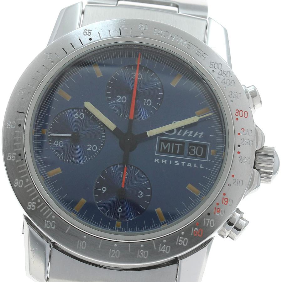 Sinn（ジン） Sinn 303.KRISTALL クリスタル クロノグラフ デイデイト 
