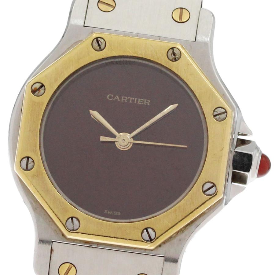 Cartier（カルティエ） サントスオクタゴン SM デイト YGコンビ 自動 