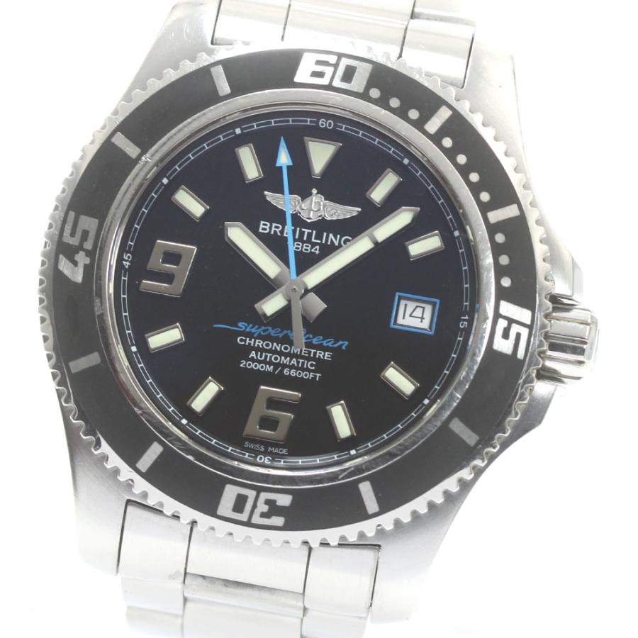 美品ブライトリング A17391 スーパーオーシャン 44 デイト メンズ ブライトリング（BREITLING） BREITLING A17391 スーパーオーシャン44