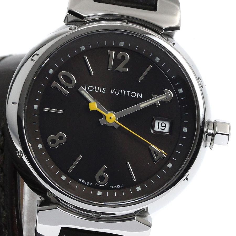 ルイ・ヴィトン LOUIS VUITTON Q1211 タンブール デイト クォーツ レディース _872744【ev20】 LOUIS VUITTON（ルイ・ヴィトン） LOUIS VUITTON Q1211 タンブール