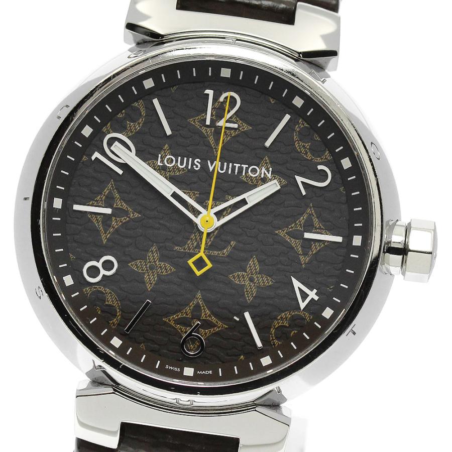 LOUIS VUITTON ルイ・ヴィトン QA072 タンブール モノグラム クォーツ  