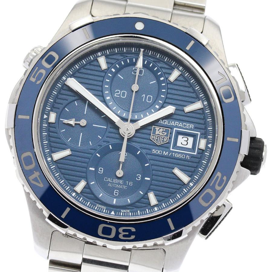 TAG HEUER（タグ・ホイヤー） TAG HEUER CAK2112 アクアレーサー デイト クロノグラフ 自動巻き メンズ 箱・保証書 ...