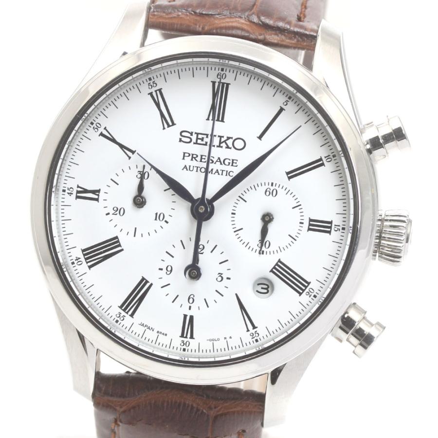 SEIKO SARK013 自動巻きクロノグラフ SEIKO セイコー SARK013/8R48-00K0 プレザージュ デイト クロノ