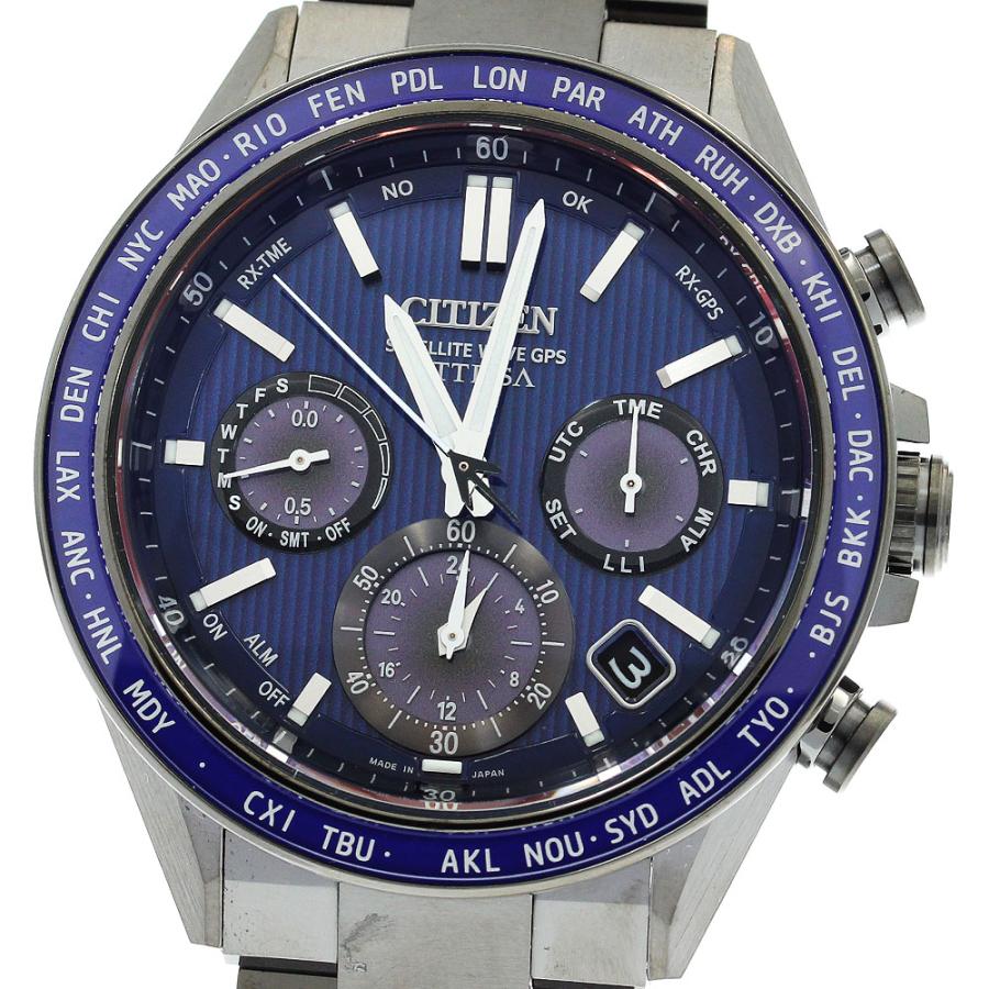 シチズン CITIZEN CC4059-64L/F950-0029S09 アテッサ ACT Line エコドライブ ソーラー電波 メンズ 極美品 箱・保証書付き_963071 CITIZEN（シチズン） CITIZEN CC4059-64L/F950-0029S09 アテッサ ACT