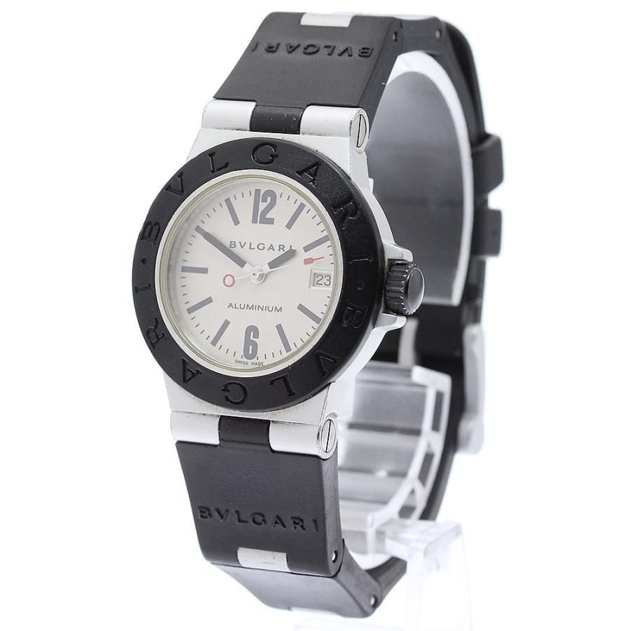【美品/稼動】ブルガリ AL29TA アルミニウム デイト クォーツ レディース BVLGARI（ブルガリ） BVLGARI AL29A アルミニウム デイト クォーツ