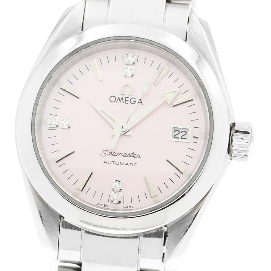 オメガ OMEGA 2573.71 シーマスター アクアテラ 6Pダイヤ 自動巻き レディース 保証書付き_877003 OMEGA（オメガ） OMEGA 2573.71 シーマスター アクアテラ 6Pダイヤ