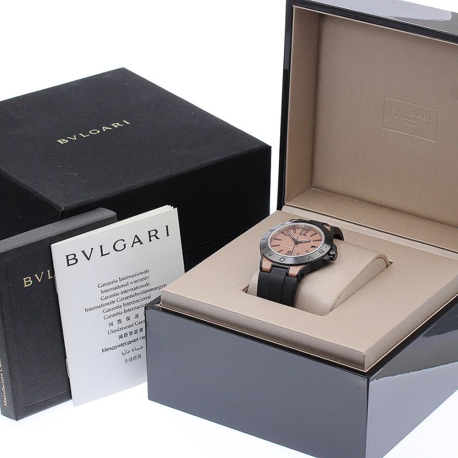 ブルガリ ディアゴノ マグネシウム ラバー 保証書 箱付き DG41SMC AT