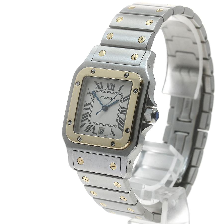 Cartier（カルティエ） サントスガルべ LM YGコンビ クォーツ メンズ