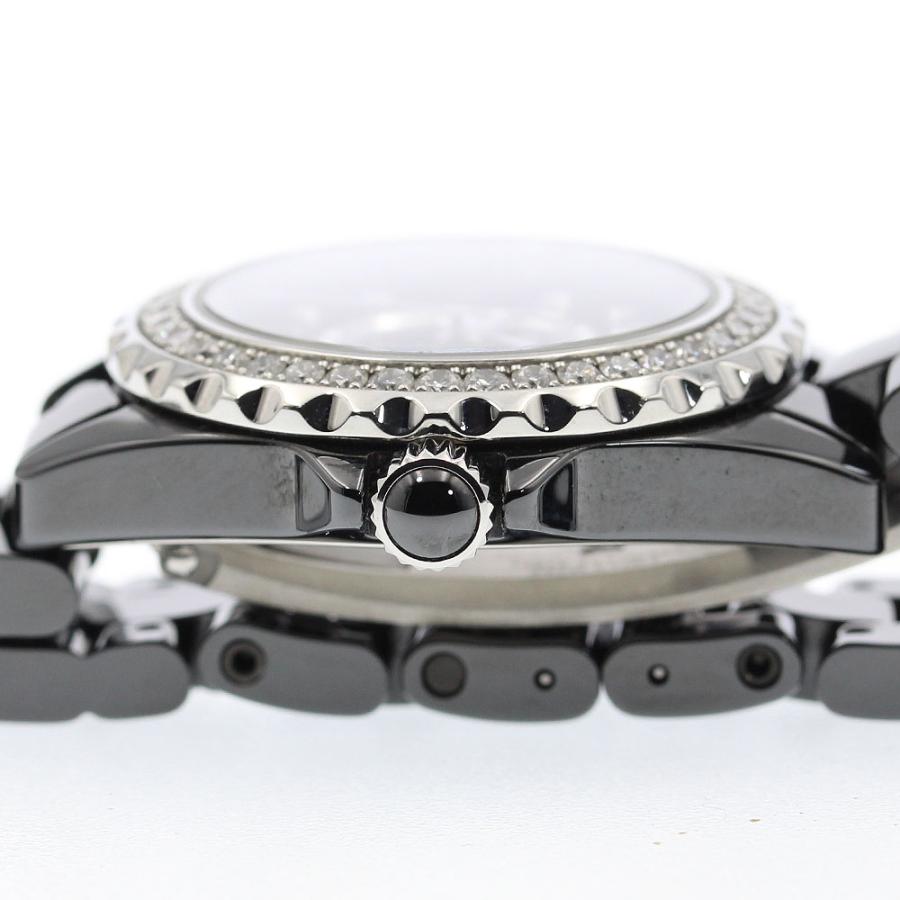 CHANEL シャネル H2571 J12 ダイヤベゼル 8P クォーツ レディース 良品  
