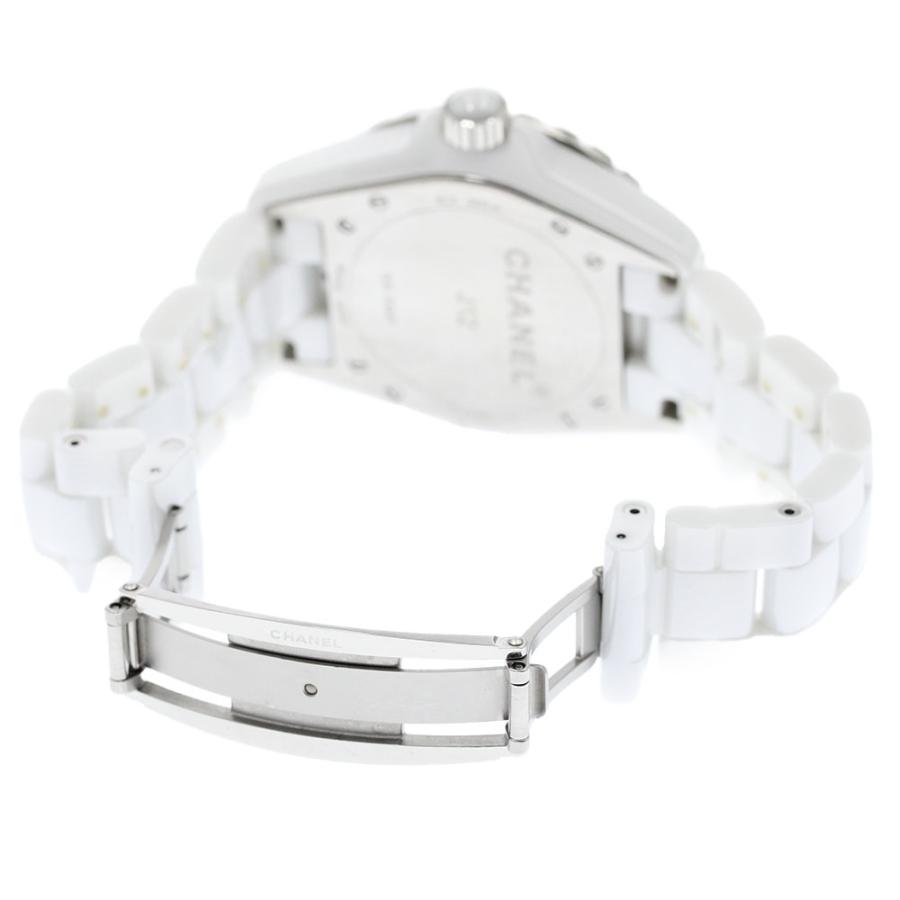 シャネル CHANEL H1759 J12 38mm 白セラミック センターダイヤ 12Pダイヤ 自動巻き メンズ _909862 CHANEL（シャネル） CHANEL H1759 J12 38mm 白セラミック センター