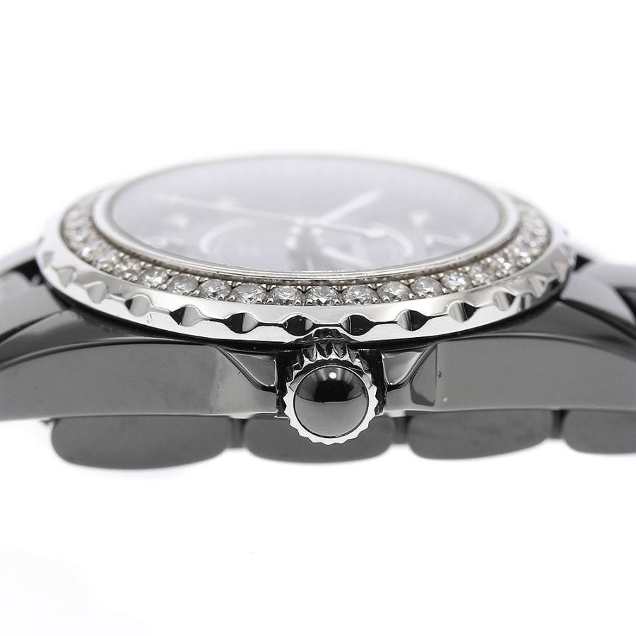 シャネル CHANEL H2571 J12 ダイヤベゼル 8P クォーツ レディース 保証書付き_877989 CHANEL（シャネル） CHANEL H2571 J12 ダイヤベゼル 8P クォーツ