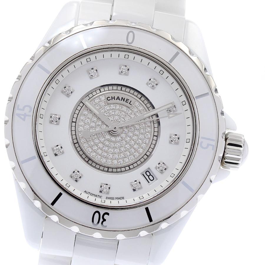 シャネル J12 H1759 セラミック ダイヤ　デイト メンズ腕時計 CHANEL（シャネル） CHANEL H1759 J12 38mm 白セラミック センター