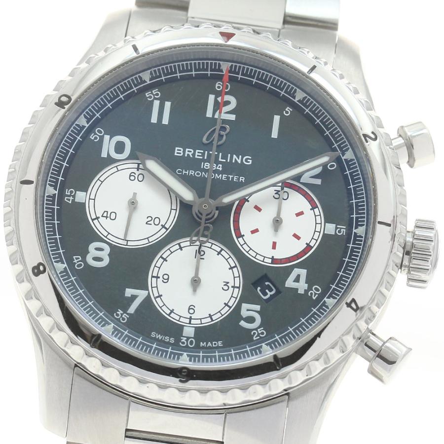 ブライトリング（BREITLING） BREITLING AB0119 アビエーター8 B01 クロノグラフ 自動巻き メンズ 保証書付き ...
