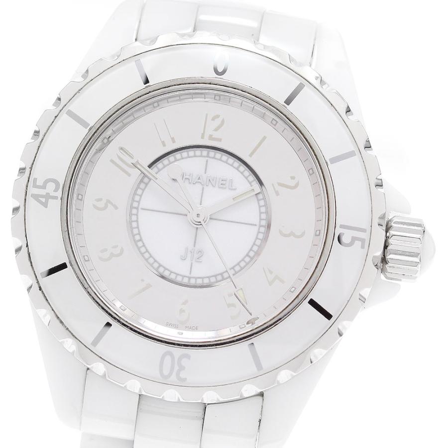 シャネル CHANEL H4861 J12 ミラー 白セラミック クォーツ レディース _878202 CHANEL（シャネル） CHANEL H4861 J12 ミラー 白セラミック クォーツ