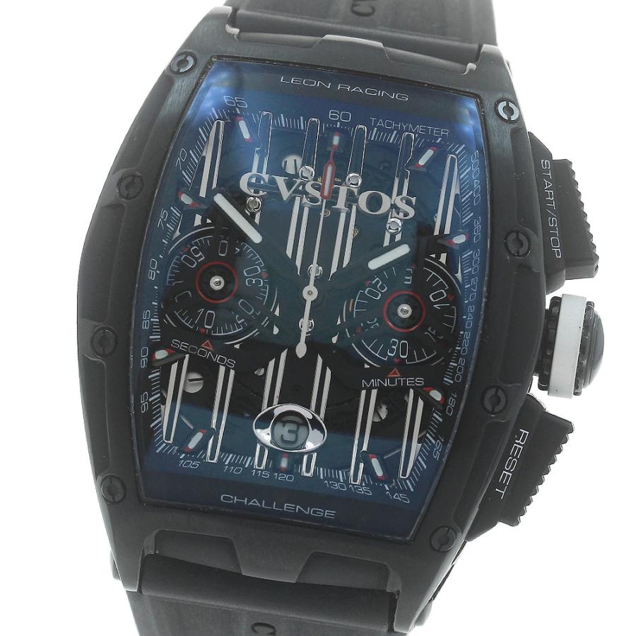 クストス CVSTOS CVT-CHR2-LEON3 チャレンジクロノ2 レオンレーシング3rdエディション 自動巻き メンズ 良品 保証書付き_878515 CVSTOS（クストス） CVSTOS CVT-CHR2-LEON3 チャレンジクロノ2 レオン