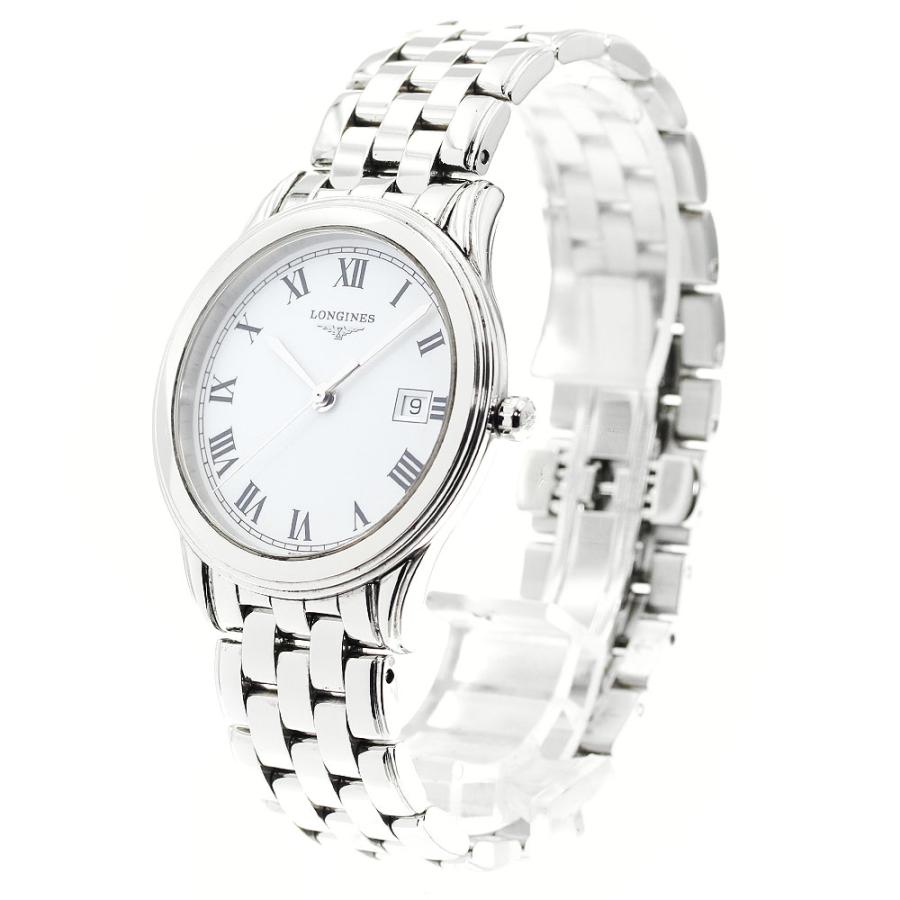 極美品/稼動品● ロンジン 腕時計 デイト メンズ シルバー L4.716.4 LONGINES（ロンジン） LONGINES L4.716.4 フラッグシップ デイト