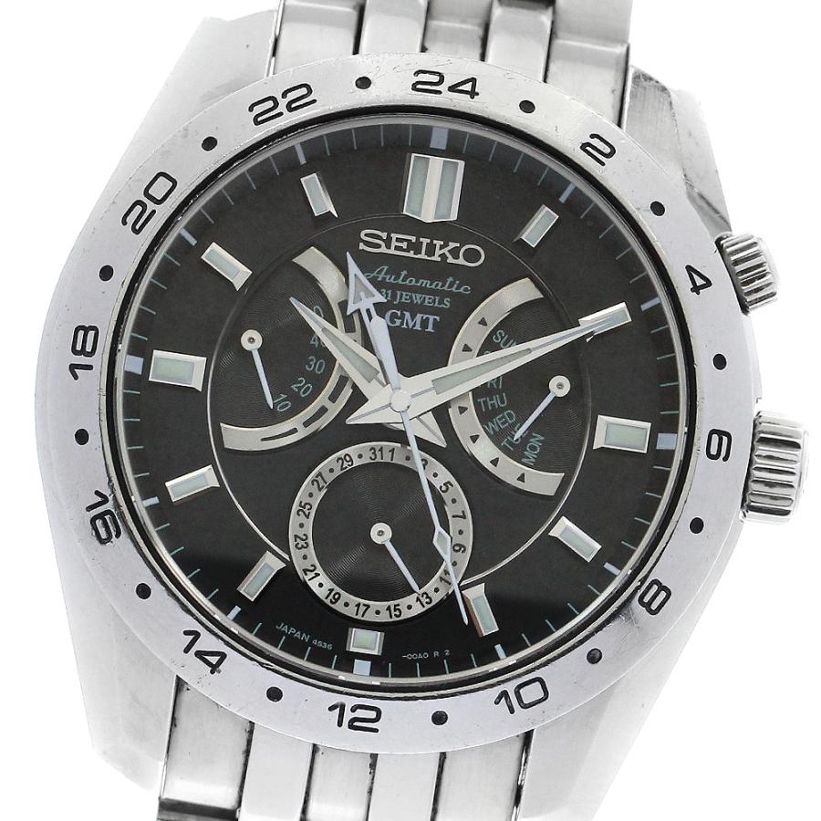 セイコー SEIKO SARN001/4S36-00A0 メカニカル GMT 自動巻き メンズ 保証書付き_879143 SEIKO（セイコー） SEIKO SARN001/4S36-00A0 メカニカル GMT 自動巻き