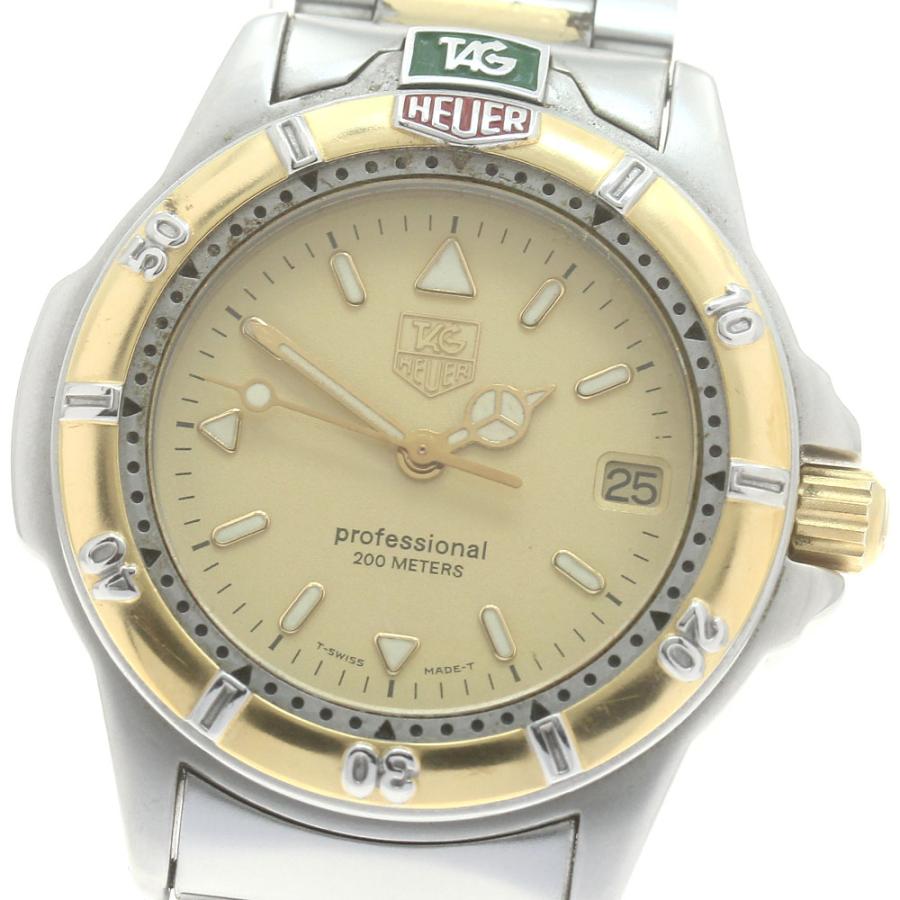稼働 TAG HEUER タグホイヤー WF1221-K0 プロフェッショナル TAG HEUER タグホイヤー WF1221-K0 プロフェッショナル200m クォーツ