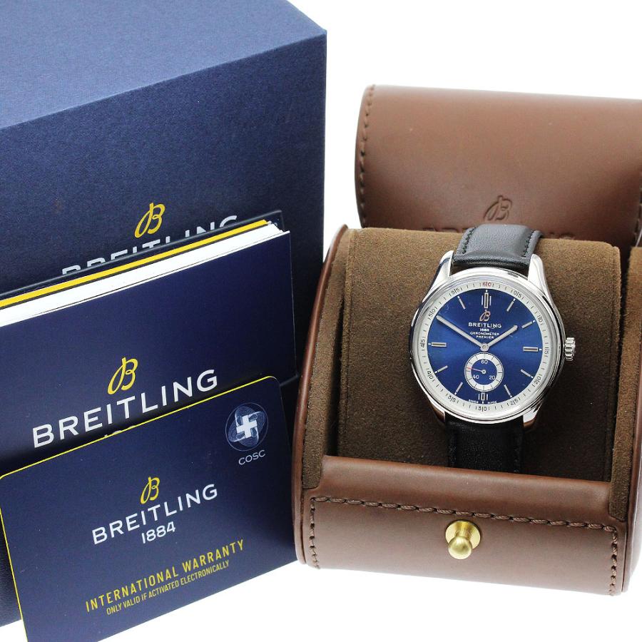 ブライトリング BREITLING A37340 プレミエ オートマティック40 スモールセコンド 自動巻き メンズ 極美品 内箱・保証書付き_961781 ブライトリング（BREITLING） BREITLING A37340 プレミエ