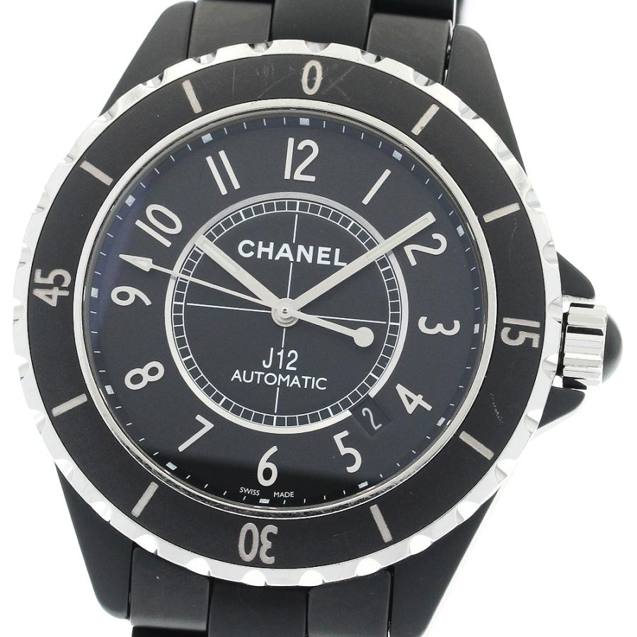 シャネル CHANEL H3131 J12 マットブラック セラミック 42MM 自動巻き メンズ _912342 CHANEL（シャネル） CHANEL H3131 J12 マットブラック セラミック 42MM